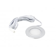 Inbouw Led Spot RVS type Duo, 2700 naar 6000, 24 Volt, 2,5 Watt